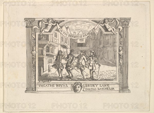 Benefit Ticket for Joe Miller, 1790s. Creator: Unknown.