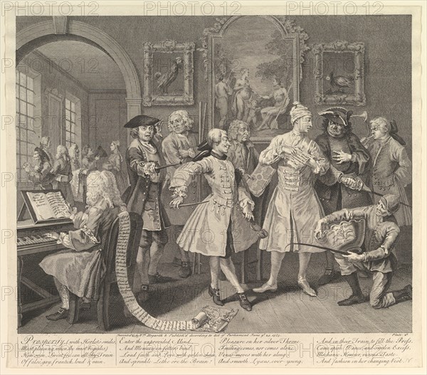 A Rake's Progress, Plate 2, June 25, 1735. Creator: William Hogarth.