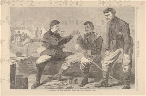 Thanksgiving Day in the Army - After Dinner: The Wish-Bone