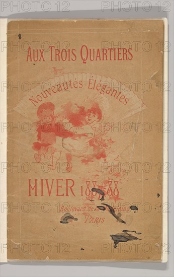 Aux Trois Quartiers, Nouveautés Élégantes, Hiver 1887-88, 1887-88. Creator: Unknown.