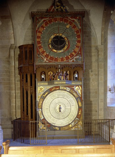 Medieval Clock, Lund Cathedral, Sweden, from the 1400s. Creator: Unknown.