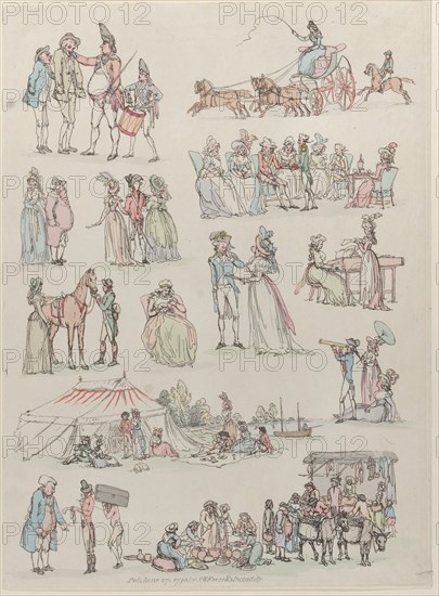 Plate 7, Outlines of Figures, Landscapes and Cattle...for the Use of Learners, June 27, 1790.