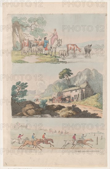 Plate 10, Outlines of Figures, Landscapes and Cattle...for the Use of Learners, August 6, 1790.