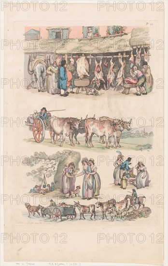 Plate 15, Outlines of Figures, Landscapes and Cattle...for the Use of Learners, June 1, 1790.