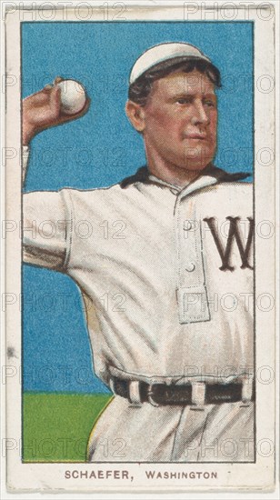 Schaefer, Washington, American League, from the White Border series