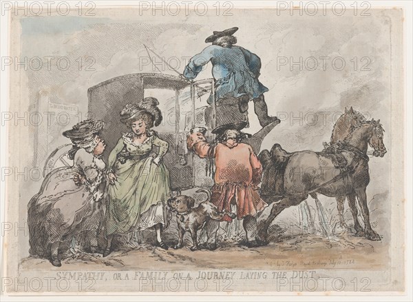 Sympathy, or A Family On A Journey Laying The Dust, July 12, 1784.