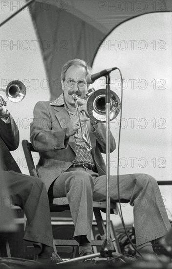Don Lusher, Capital Jazz Festival, Knebworth, Herts, 07.79.