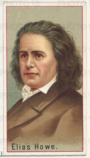 Elias Howe, printer's sample for the World's Inventors souvenir album