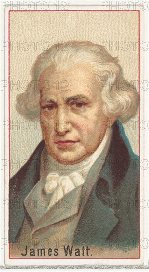 James Watt, printer's sample for the World's Inventors souvenir album