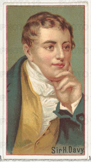 Sir H. Davy, printer's sample for the World's Inventors souvenir album