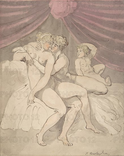 Nude Couple Embracing