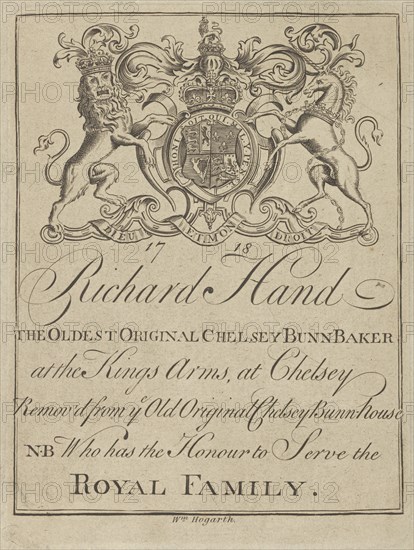 Trade Card of Richard Hand
