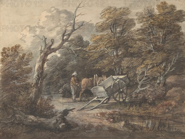 Woodland Scene with a Peasant
