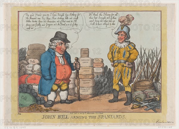 John Bull Arming The Spaniards