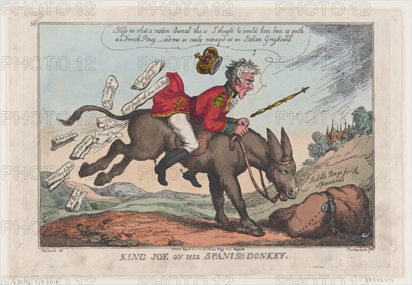 King Joe on his Spanish Donkey