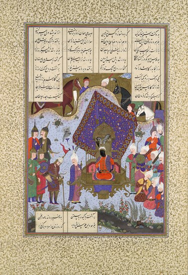 Rustam Pained Before Kai Kavus