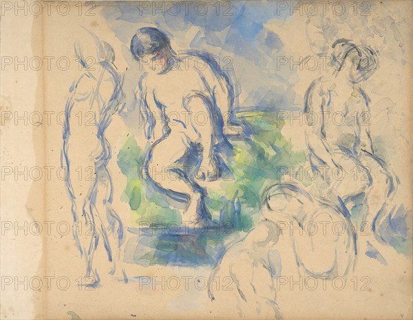 Bathers (recto); Still Life (verso)