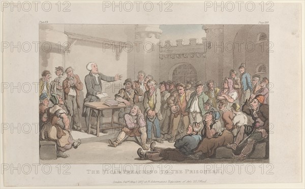 The Vicar Preaching to the Prisoners