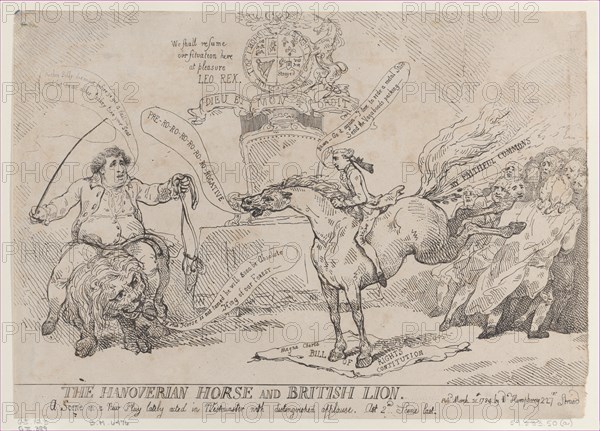 The Hanoverian Horse and British Lion