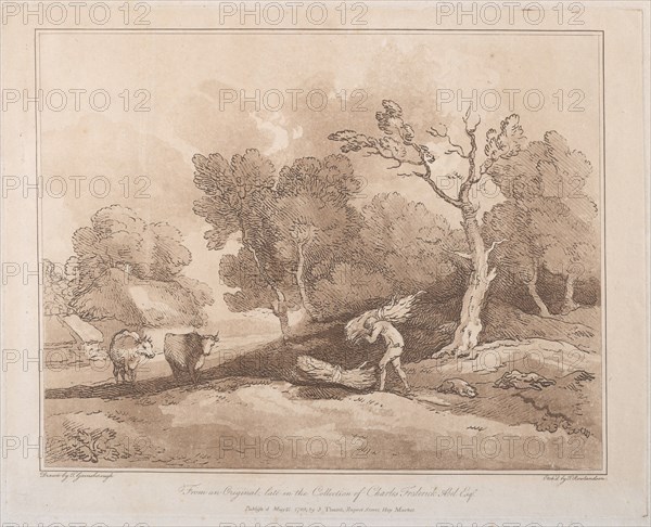 Landscape with a Figure Carrying a Bundle of Branches