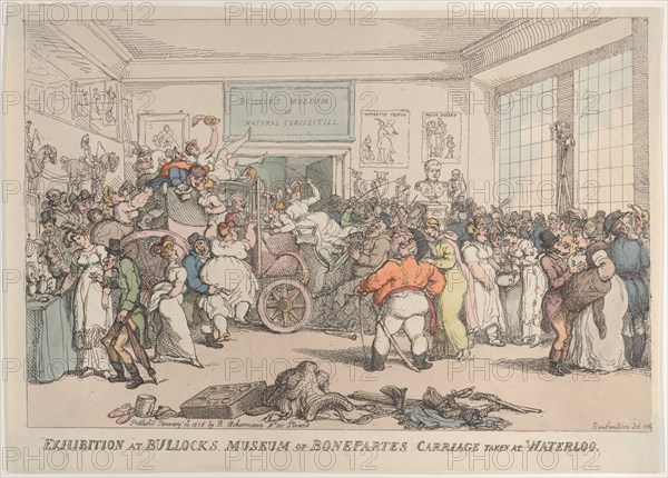 Exhibition at Bullock's Museum of Bonaparte's Carriage