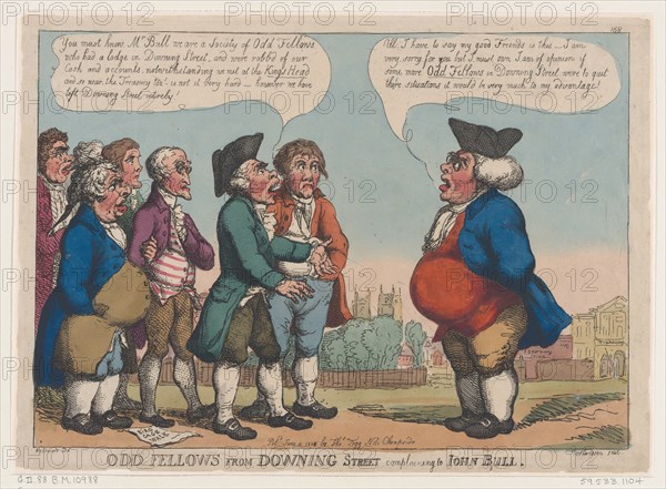 Odd Fellows from Downing Street Complaining to John Bull