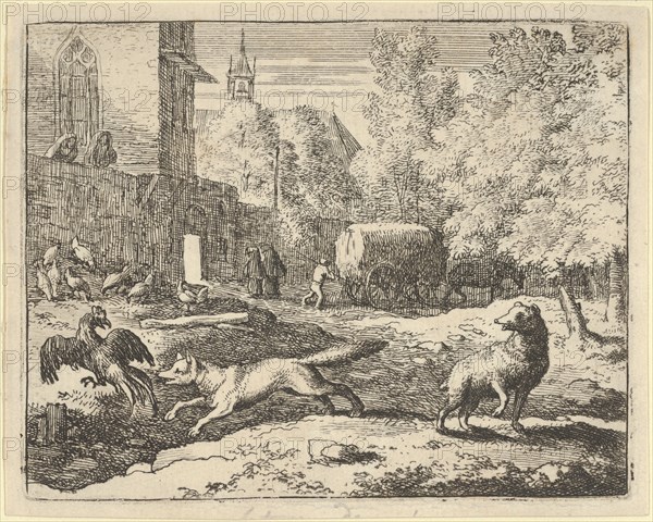 Renard Wants to Find a Rooster. From Hendrick van Alcmar's Renard The Fox