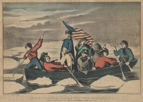 Washington Crossing the Delaware - Evening Previous to the Battle of Trenton