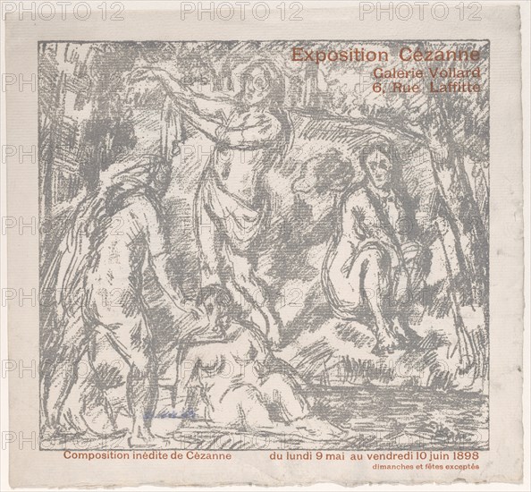 Exhibition Catalogue Cover for a Cézanne show at the Galerie Vollard (May 9-June 10