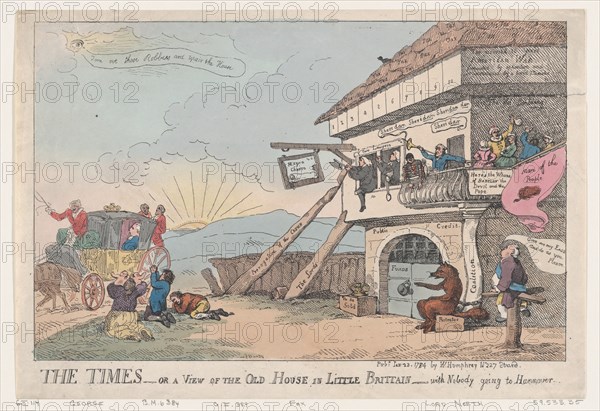 The Times - Or A View Of The Old House In Little Brittain - With Nobody Going To Hannover