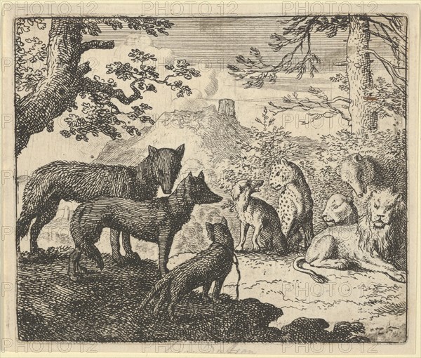 Renard's Parents Ask to Withdraw from the Court. From Hendrick van Alcmar's Renard The Fox