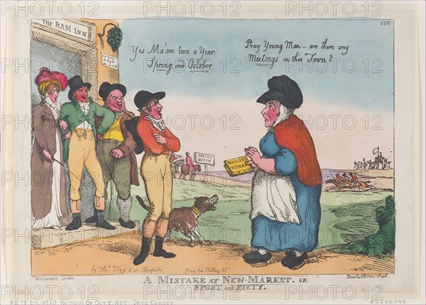 A Mistake at New Market, or Sport and Piety, October 5, 1807.