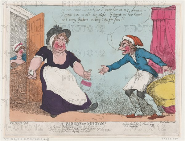 A Parody on Milton, 1807.