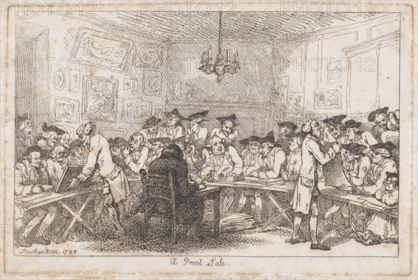 A Print Sale--A Night Auction, 1788.