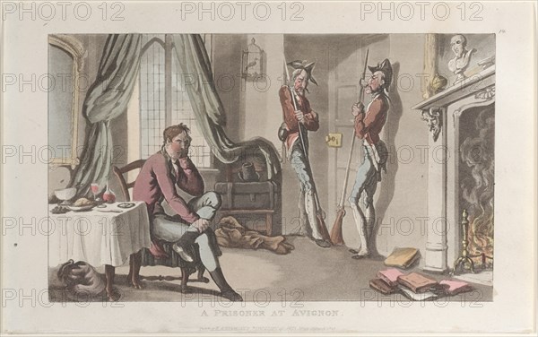 A Prisoner at Avignon, from "Journal of Sentimental Travels in the Southern Provinces of France, Shortly Before the Revolution", 1820.