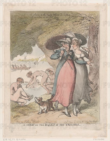 A View on the Banks of the Thames, June 18, 1807.