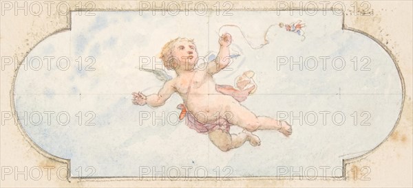 A winged putto, second half 19th century.