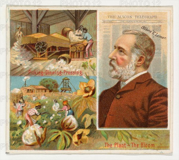 Albert R. Lamar, The Macon Telegraph, from the American Editors series (N35) for Allen & Ginter Cigarettes, 1887.