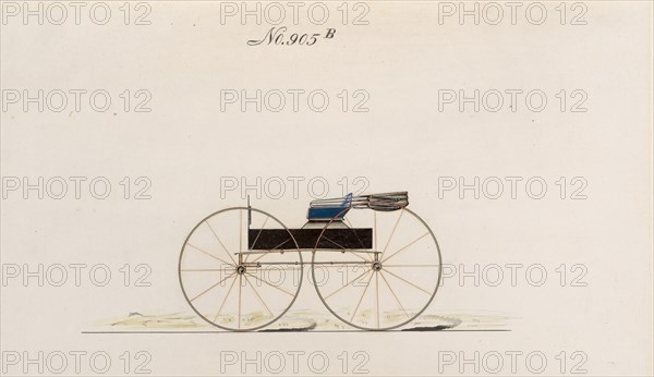 Album of 29 presentation drawings of various types of carriages, 1870-78.