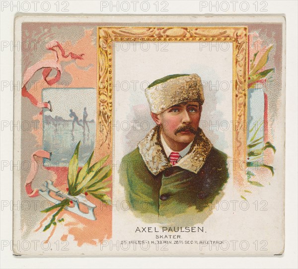 Axel Paulsen, Skater, from World's Champions, Second Series (N43) for Allen & Ginter Cigarettes, 1888.