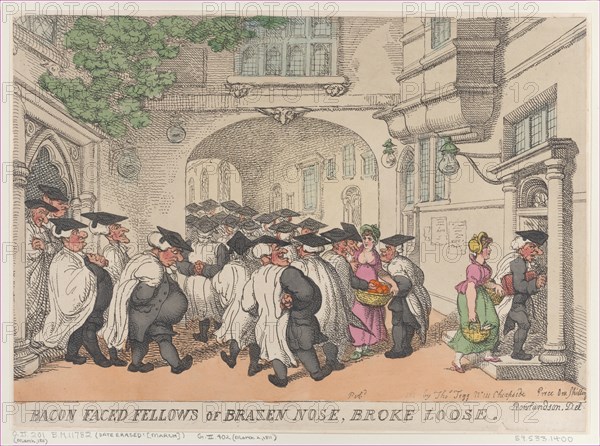 Bacon Faced Fellows of Brazen Nose, Broke Loose, 1811.