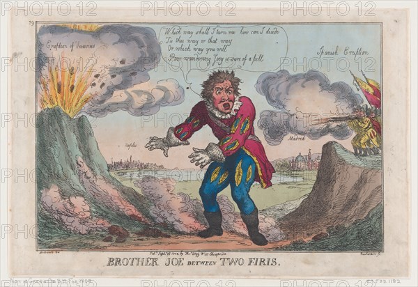 Brother Joe Between Two Firis [sic], September 25, 1808.