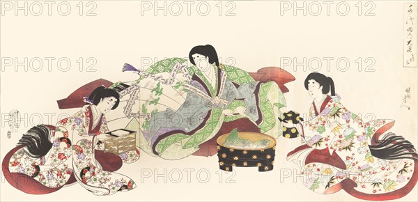 Chiyoda Castle (Album of Women), 1895.