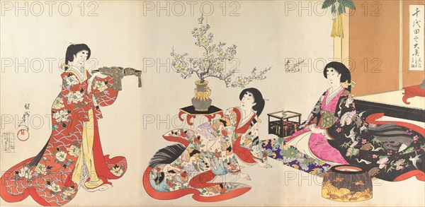 Chiyoda Castle (Album of Women), 1895.