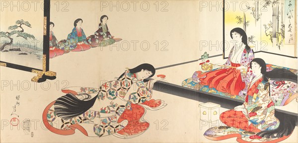 Chiyoda Castle (Album of Women), 1895.