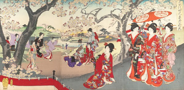 Chiyoda Castle (Album of Women), 1895.