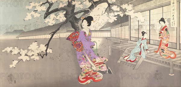 Chiyoda Castle (Album of Women), 1895.