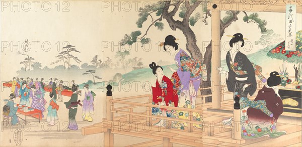 Chiyoda Castle (Album of Women), 1895.