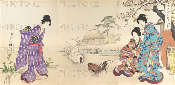 Chiyoda Castle (Album of Women), 1895.