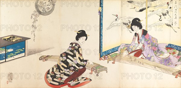 Chiyoda Castle (Album of Women), 1895.